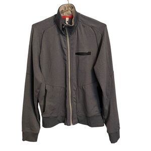 Lululemon Heather Dark Slate Men's Full Zip Training Jacket MED